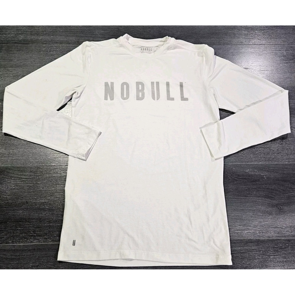 Lot Of 2 Nobull Performance Tee Shirt Men S White Red Stretch Gym Running Soft